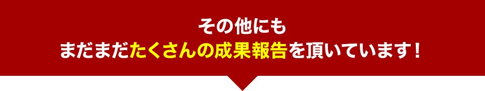 その他にもまだまだたくさんの成果報告を頂いています！